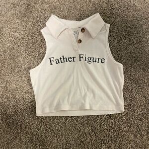 Father figure cropped polo